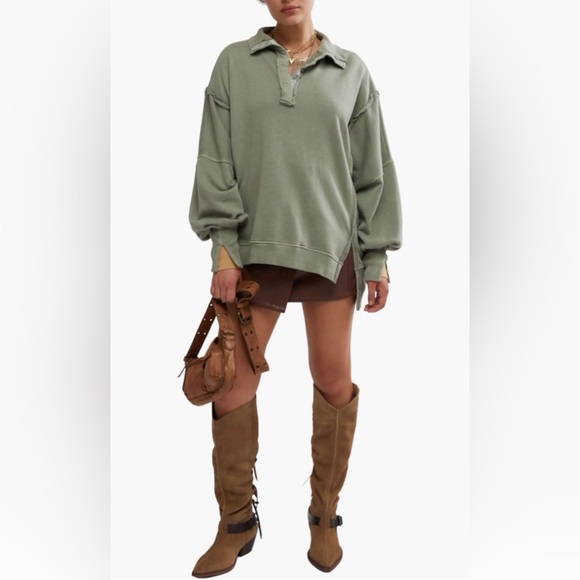 ✨NWT WE THE FREE CAMDEN OVERSIZE HENLEY✨ - Picture 5 of 9